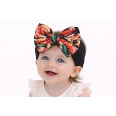 Bentita neagra lata cu fundita inflorata