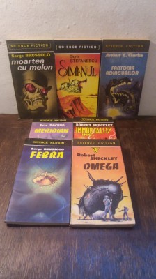 Set 7 cărți SF ed. SAVAS PRESS: Brussolo, Sheckley, Eric Brown, Arthur C. Clarke foto