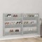 vidaXL Pantofare de perete, 2 buc., gri beton, 80x18x90 cm, PAL 806786