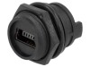 Conector USB B Mini Soclu IP67, EDAC, Montare Panou, Lipire, Drept