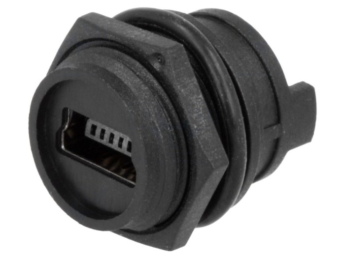 Conector USB B Mini Soclu IP67 Panou