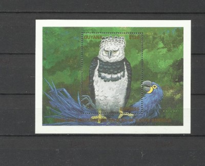 GUYANA 1990 FAUNA PASARI DE PRADA foto