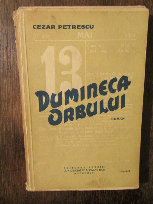 Dumineca orbului - Cezar Petrescu