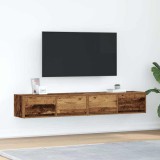 vidaXL Dulapuri TV 2 buc Lemn vechi 80x31x25,5 cm Lemn prelucrat