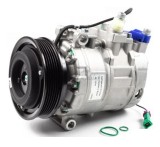 Compresor aer conditionat Audi A4 (B5), 08.1997-08.2001, motorizare 2.4 V6/2.8 V6, benzina, rola curea 120 mm, 6 caneluri, de tip Denso: 7SBU16C