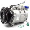 Compresor aer conditionat Audi A4 (B5), 08.1997-08.2001, motorizare 2.4 V6/2.8 V6, benzina, rola curea 120 mm, 6 caneluri, de tip Denso: 7SBU16C