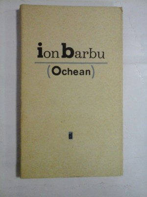 ION BARBU - OCHEAN (poezii) foto