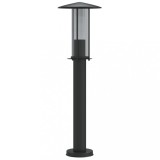 Cumpara ieftin Lampa exterioara de podea, negru, 60 cm, otel inoxidabil