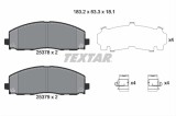 Set placute frana TEXTAR 2537801