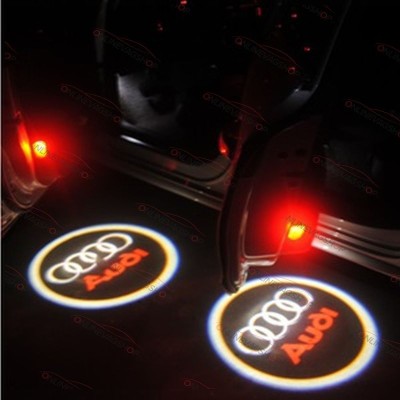 Set lampi dedicate cu logo Audi pentru portiere Audi A1, A4, A5, A6 TT foto