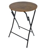 Masa pliabila gradina , camping , living sau bucatarie , ATS , maro , MDF + metal