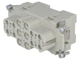 Conector HDC mamă 10A, 40A, 690V cu inserturi de contact HARTING
