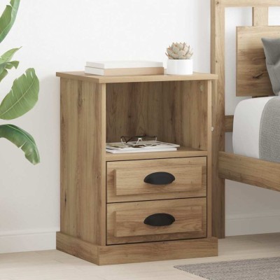 vidaXL Dulap de noapte stejar artizanal 43 x 36 x 60 cm Lemn compozit 881398 foto