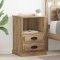 vidaXL Dulap de noapte stejar artizanal 43 x 36 x 60 cm Lemn compozit 881398
