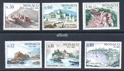 MONACO 1966, Peisaje, Arhitectura, serie neuzată, MNH foto