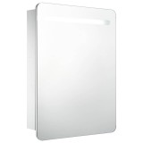 Cumpara ieftin Dulap de baie cu oglinda si LED-uri, 60 x 11 x 80 cm