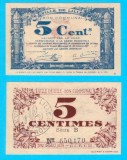 Franta (p#JP59.1630) 5 Centimes 1917 XF+ 'Lille'; (ROG CITITI DETALIILE!)