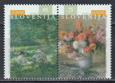 Slovenia 1996 - EUROPA - Picturi, Femei celebre, MNH foto