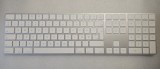 Tastatura originala Apple Magic Keyboard wireless, numerica - alb A1843