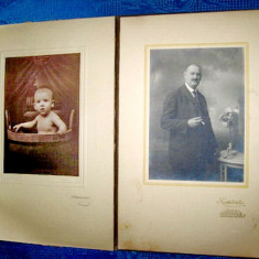 2012-Set 2 Foto mari Tatal si Copil Kabinet photo anii 1900 semnate Fortuna.
