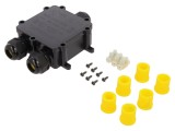 Conector Alimentare AC IP68 cu Şurub Negru SHENZHEN GREENWAY M686Y.4-14MM