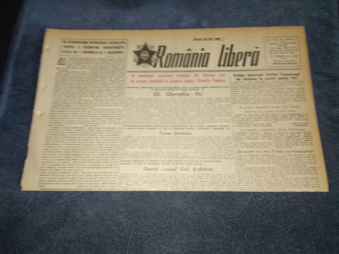 ZIARUL ROMANIA LIBERA 20 OCTOMBRIE 1950 PROCES SPIONI PAGINA 3
