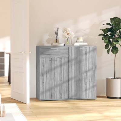vidaXL Dulap, sonoma gri, 80x36x75 cm, lemn compozit 815490 foto