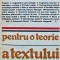 Pentru o teorie a textului - 1980 - Colectiv (N58)