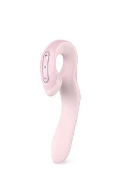 Vibrator Zini Roae SE Three-way Pleasure Roz, 19.5x3.5 cm foto