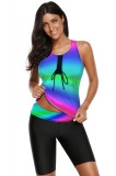 Cumpara ieftin SW1808-100 Costum de baie in doua piese, model tankini cu print ombre