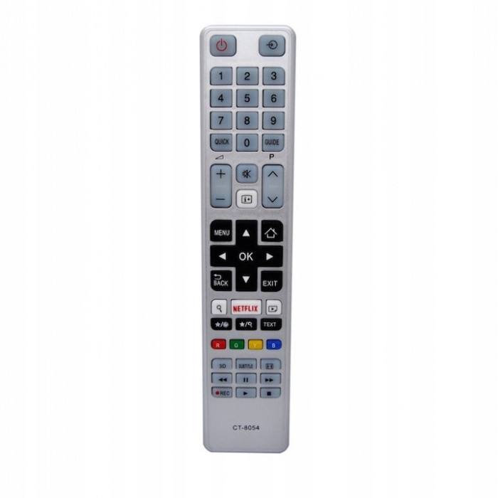 Telecomanda pentru Tv Smart TOSHIBA CT-90429/CT-8054, Gri