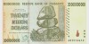 Bancnota Zimbabwe 20.000.000.000 Dolari 2008 - P86 UNC ( vezi descriere )
