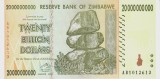 Bancnota Zimbabwe 20.000.000.000 Dolari 2008 - P86 UNC