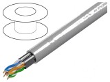 Cablu F/UTP 4x2x23AWG LSZH gri 305m &Oslash;7,3mm