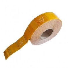 Banda reflectorizanta galbena intrerupta 37m pentru prelata