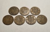 Lot format din 7 monede 2 bani 1900