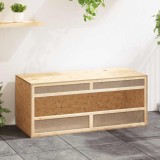 Terariu vidaXL 120x50x50cm Lemn Prelucrat Multicolour Sticla Otel Acvariu Reptile