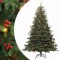 vidaXL Brad de Crăciun artificial Verde 210 cm PVC și metal și plastic 3395559