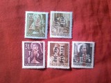 Serie mica Ungaria 1946 cu supratipar III , 5 valori , val. 24 f sarniera