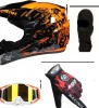 Set Casca Moto ATV Enduro + Ochelari Manusi Cagula Oem Marimi S M L XL