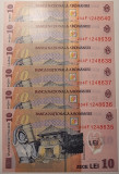 Bancnota 10 lei 2018 (2020) - serii consecutive - (aUNC)