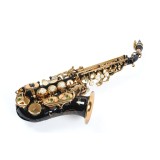 Saxofon Sopran curbat Karl Glaser Sopranina Negru+clape Auriu BlackGold Saxophone Neuenkirchen-Germany