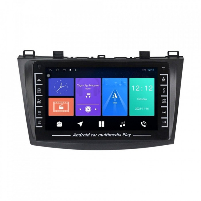 Navigatie dedicata cu Android Mazda 3 2009 - 2013, 1GB RAM, Radio GPS Dual