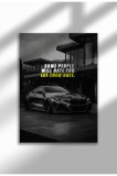 hustle_mxm_18|Motivational Canvas Poster, GT-R Night Drive Art, "Crave Success" Quote, Fuel Your Hustle 2025 | A4 (21 x 29.7 cm) - hustle_mxm_18