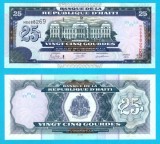 Haiti (p#266) 25 Gourdes 2015 UNC 'Palatul Justiției'; (ROG CITITI DETALIILE!)