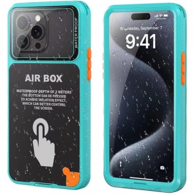 Husa Universala Waterproof pentru Telefon max. 6.1inch, ShellBox, AirBox, Albastra foto