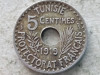 TUNISIA-5 CENTIMES 1919, Africa, Cupru-Nichel