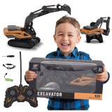 EXCAVATOR CU COMANDĂ DE LA DISTANȚĂ PE ȘENILE PILOT ROTATIV SUNET DE BULDOZER
