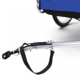 Remorca pentru bicicleta, remorca pentru caini, pliabila pentru animale de companie, albastru-negru, pana la 40kg Performance AutoTuning
