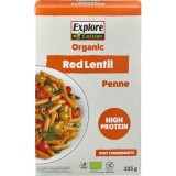 Penne Proteice Linte Rosie Explore Cuisine Fara Gluten Eco Bogate in Fibre 20g Proteine 350g Paste Sanatoase